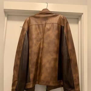 Leather jacket xl brown